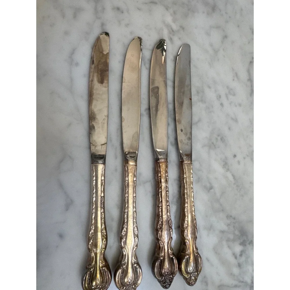 International Silver Countess Silverplate Flatware Set 21pc 1969 Korea Vintage